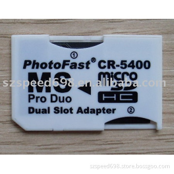 two interfaces micro sd to memory stick pro duo adapter